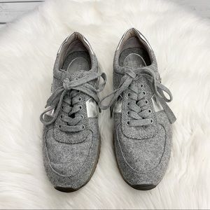Michael Kors Gray and Silver Allie Sneakers